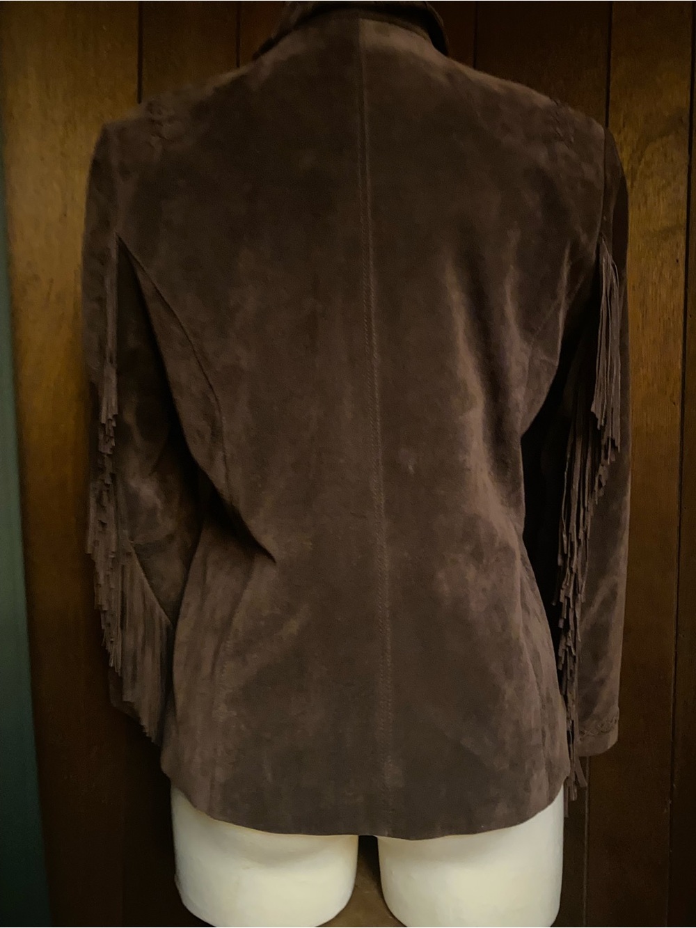 Vintage Nancy Bolen City Girl womens Suede leather Jacket Brown size Large - Picture 2 of 4